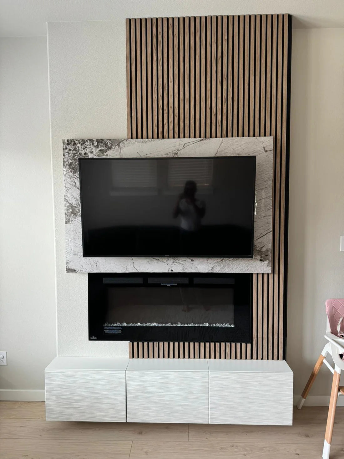 Acoustic walnut oak wood acoustic panel delivers rich, warm tones and sound-absorbing elegance for sophisticated interiors.