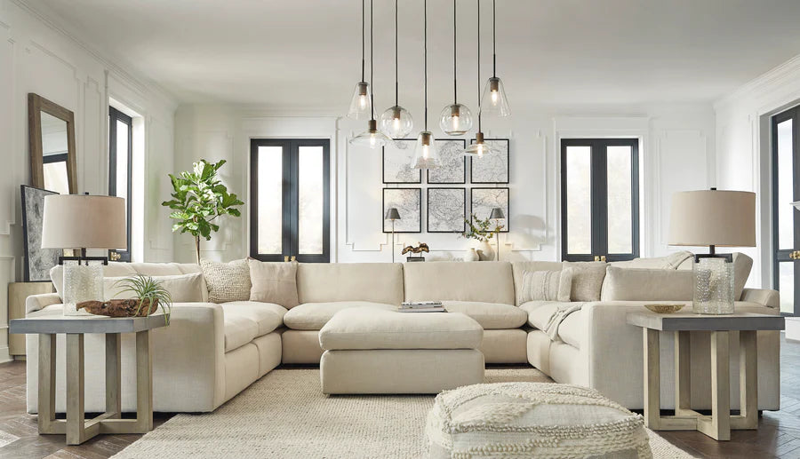 Elyza Linen 8-Pieces Symmetrical Sectional