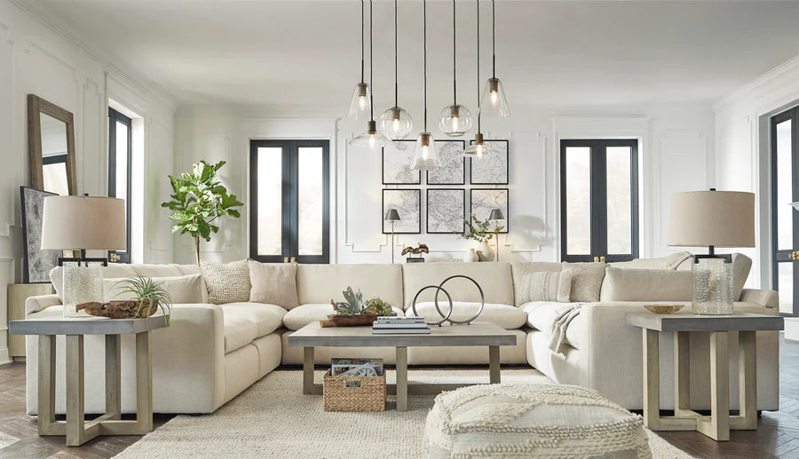 Elyza Linen 8-Pieces Symmetrical Sectional