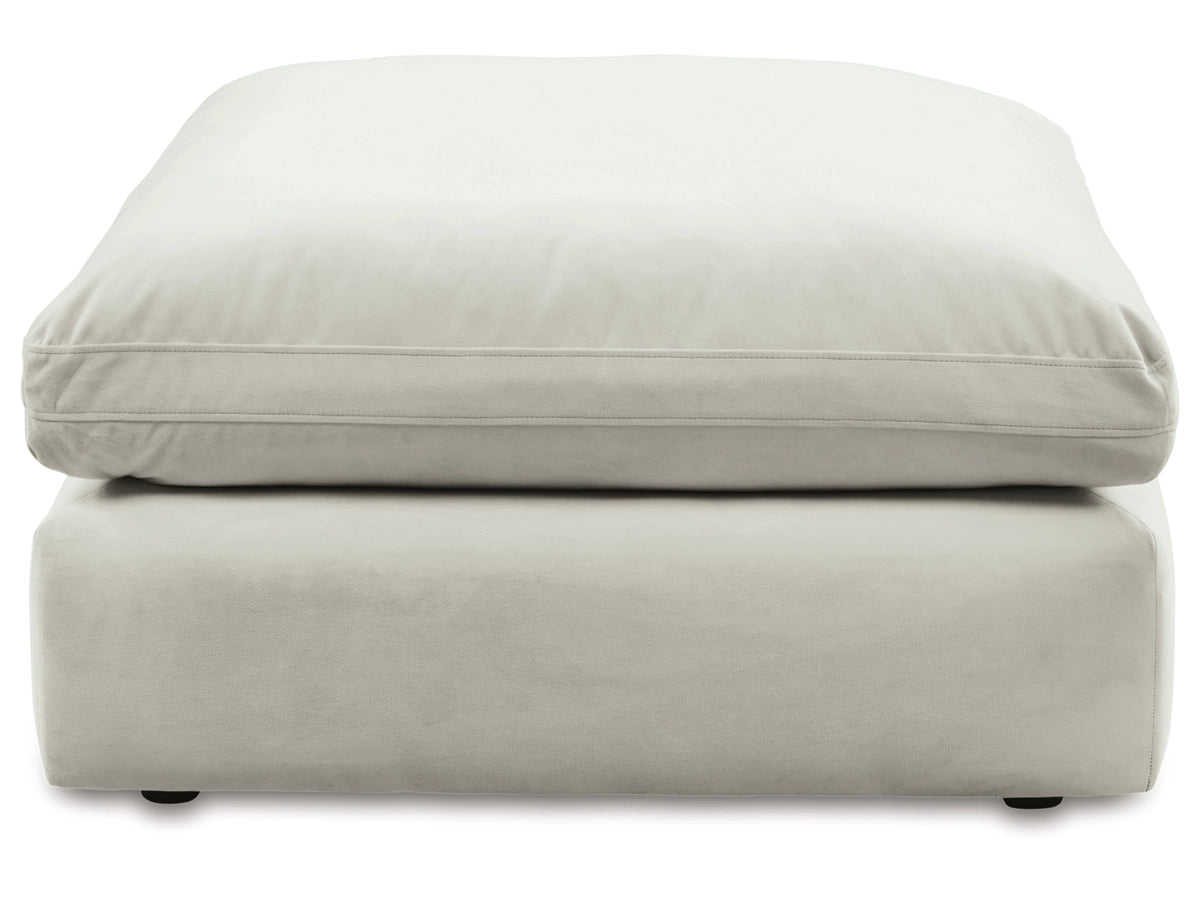 Sophie Light Gray Oversized Accent Ottoman