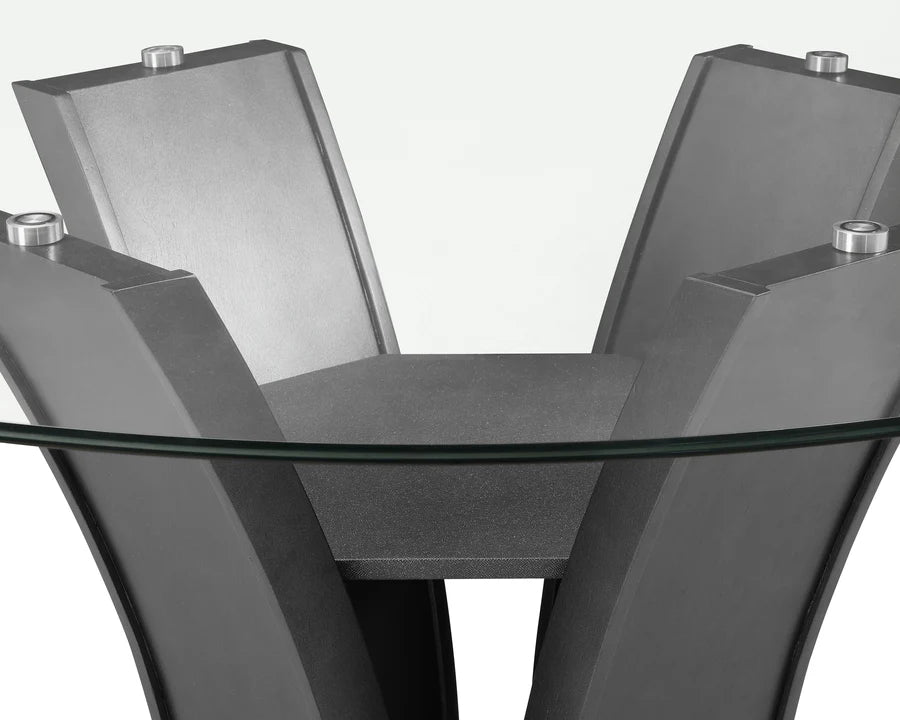 Juego de comedor de altura de mostrador Camelia Gray/Gris