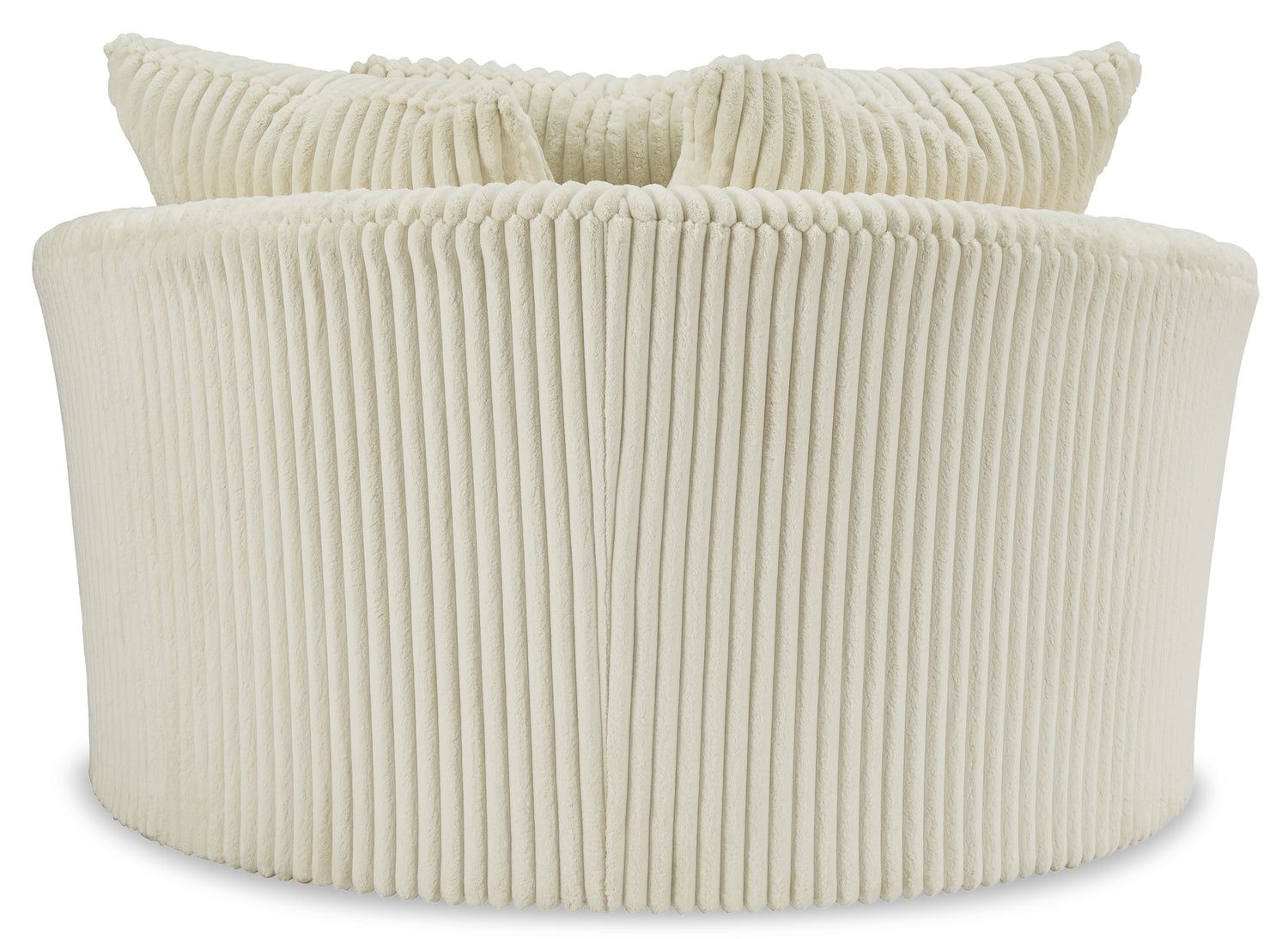 Sillón giratorio extragrande Lindyn color marfil