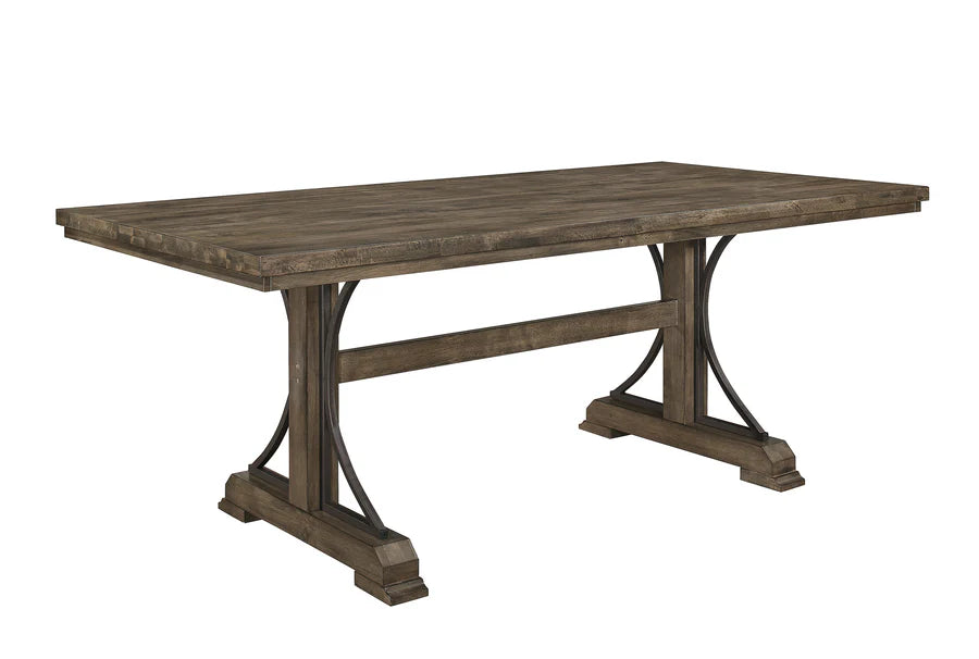Juego de comedor Quincy en marrón grisáceo