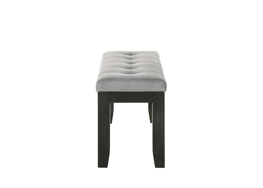 Juego de comedor extensible Bardstown color carbón y trigo