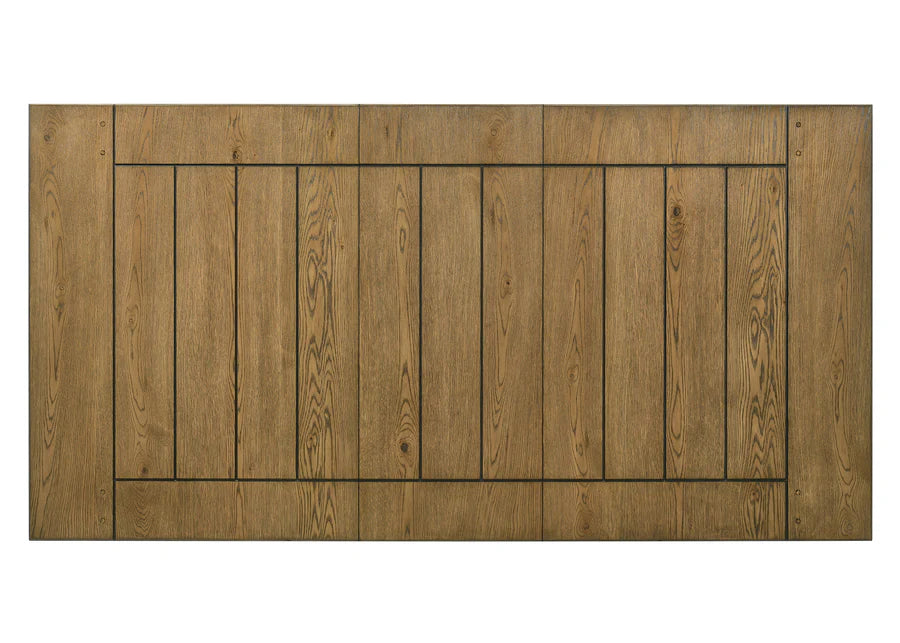 Juego de comedor extensible Bardstown color carbón y trigo
