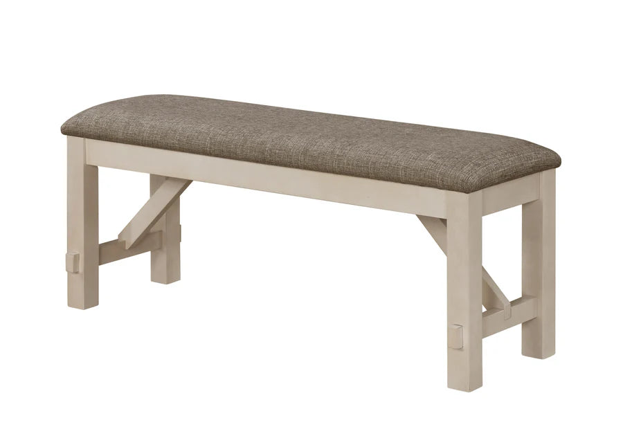 Juego de comedor extensible Maribelle Chalk/Gris