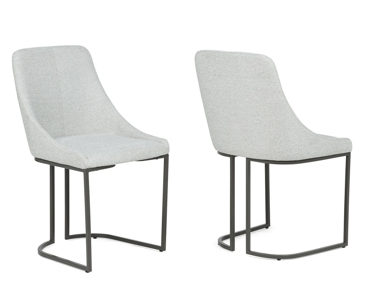 Verano Light Gray Round Dining Set