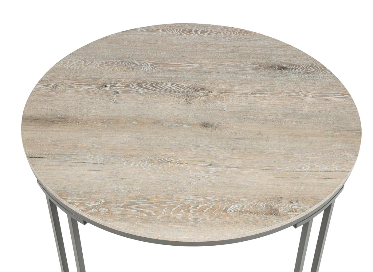 Verano Light Gray Round Dining Set
