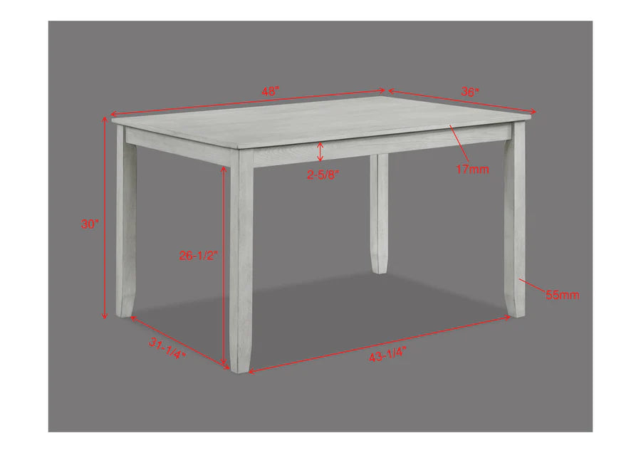 Juego de comedor Henderson Driftwood de 5 piezas