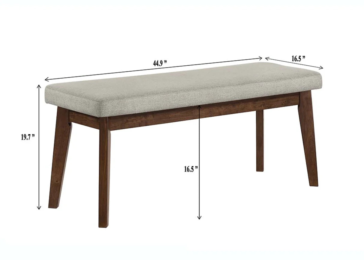 Salerno Beige/Brown Dining Set