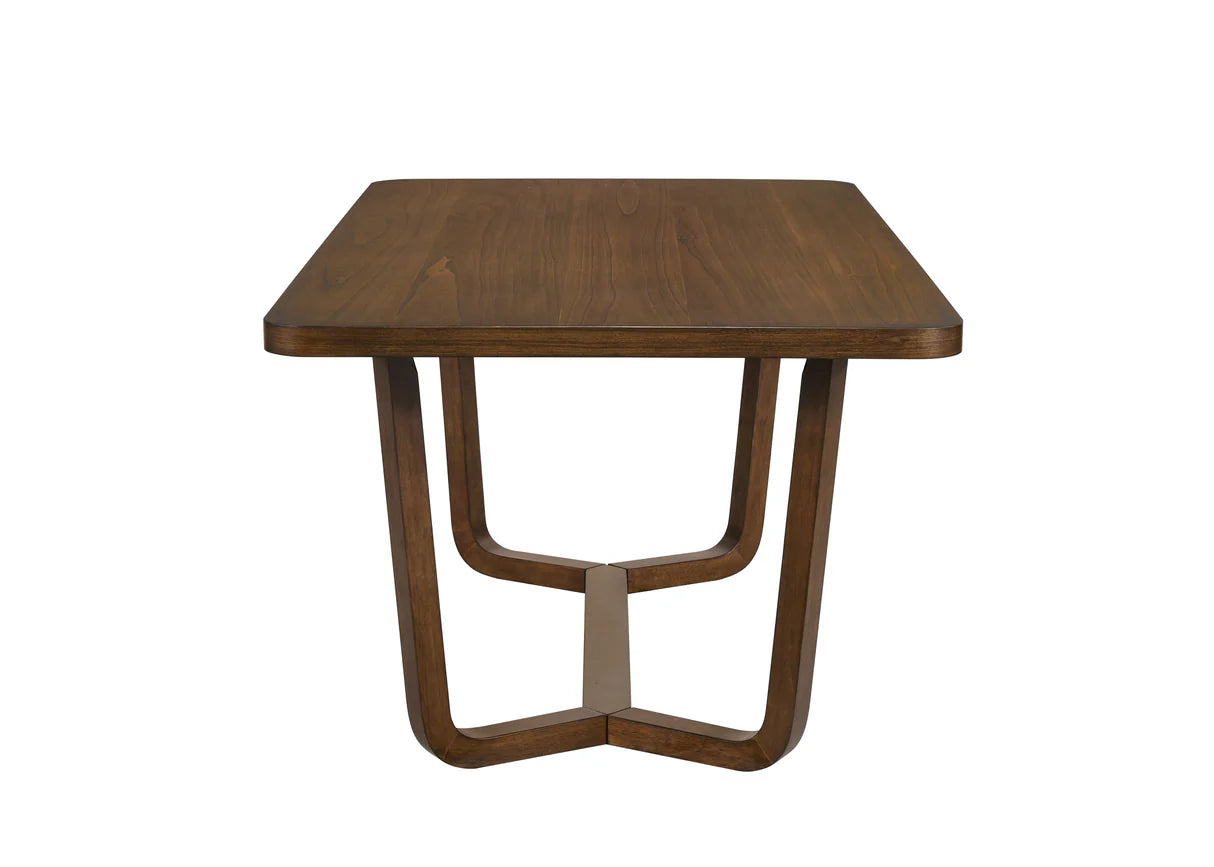Salerno Beige/Brown Dining Set