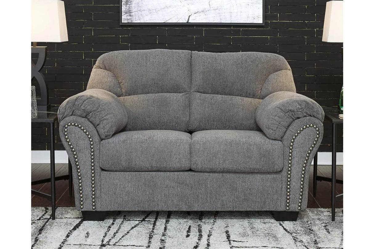 Allmaxx Pewter Sofa and Loveseat