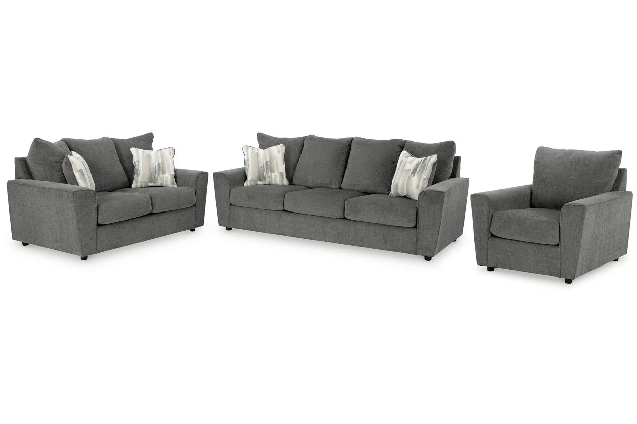 Stairatt Charcoal Living Room Set