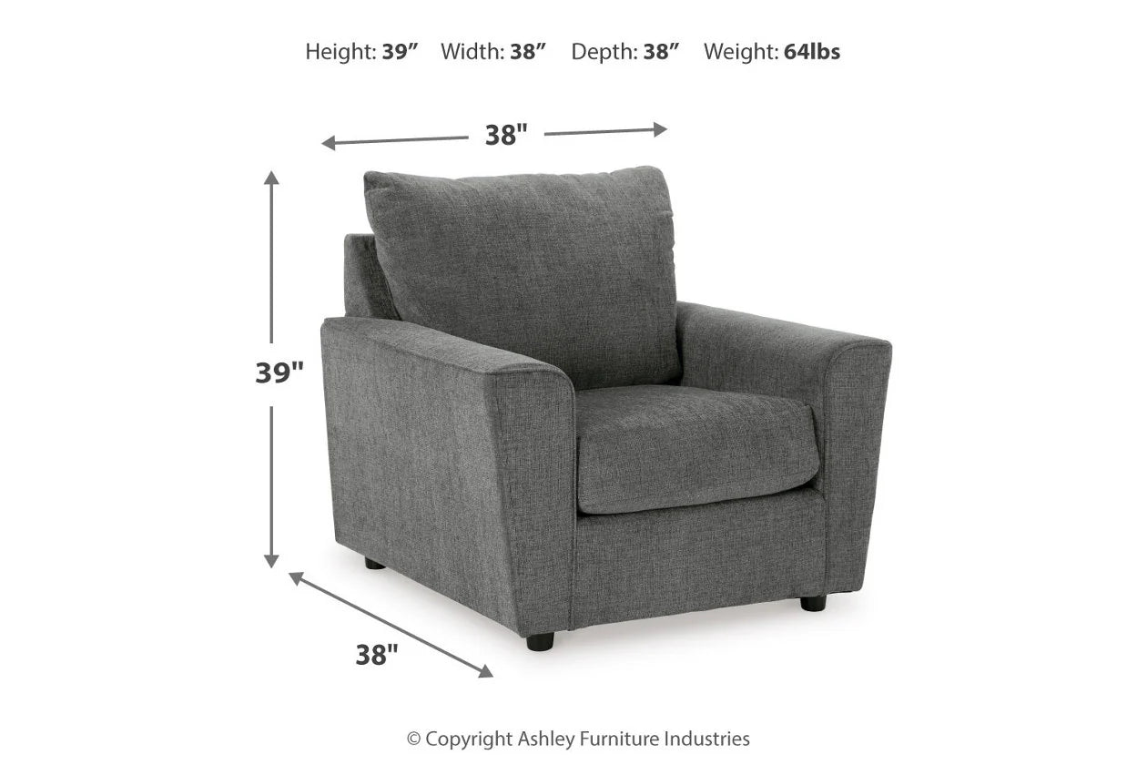 Stairatt Charcoal Living Room Set