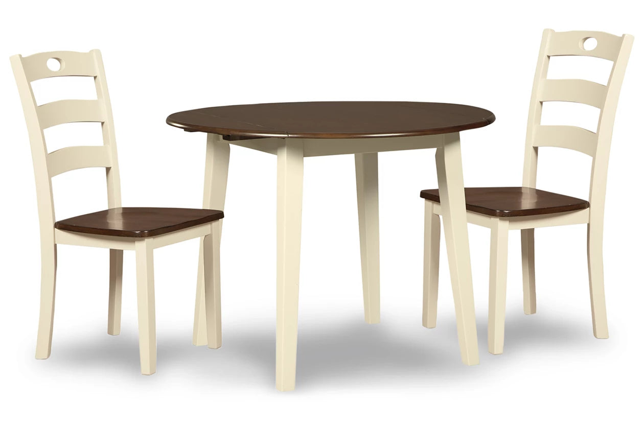 Woodanville Cream/Brown 5-Piece Drop Leaf Dining Set
