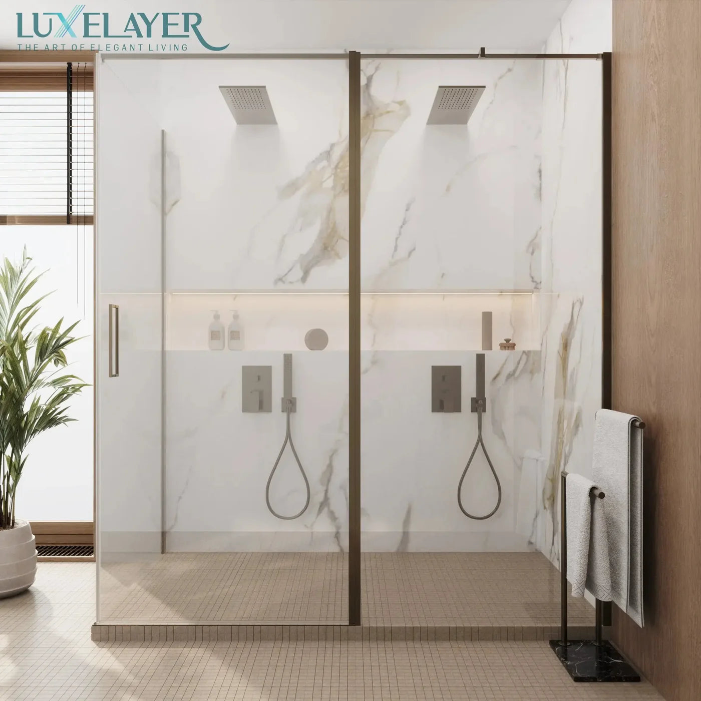Panel impermeable de lujo metálico sin costuras