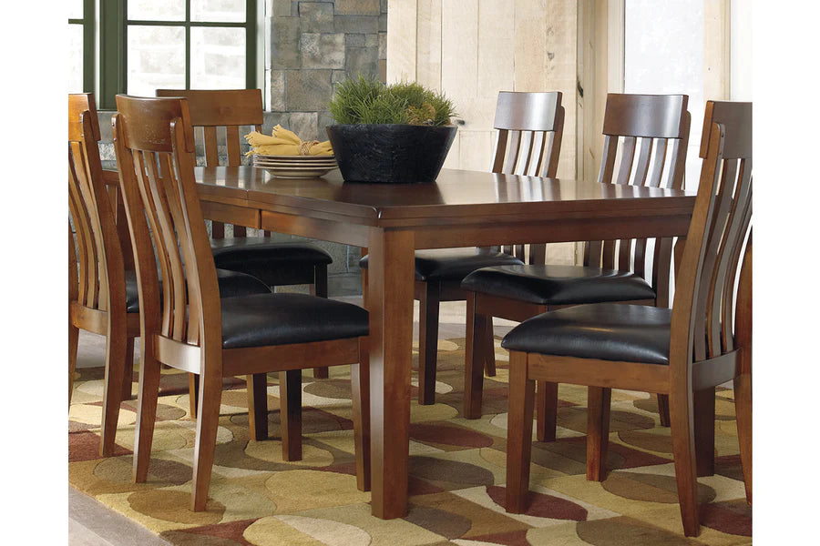 Mesa extensible de comedor Ralene marrón medio únicamente