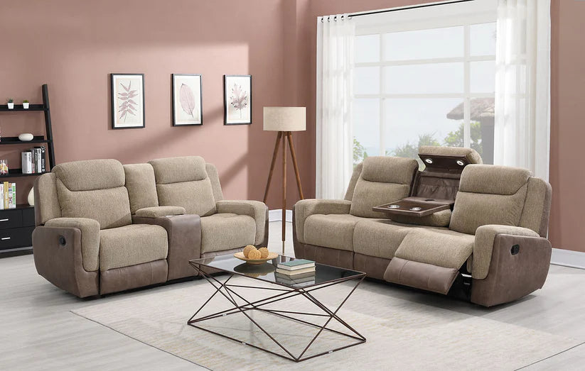 Conjunto reclinable de 3 piezas Wilbert Brown