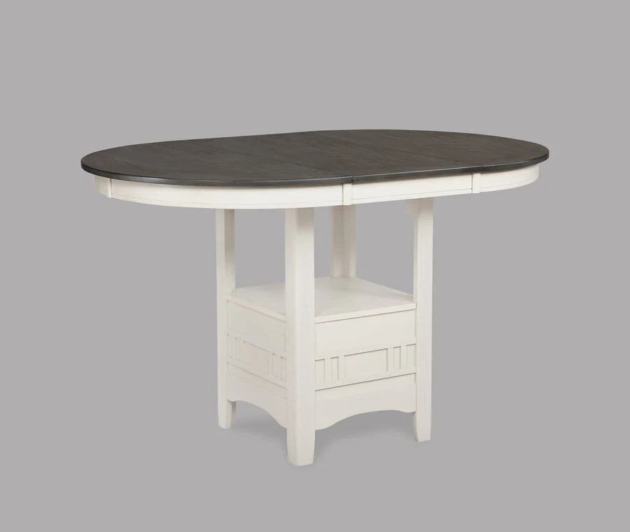 Juego de comedor de altura de mostrador Hartwell Chalk Gray