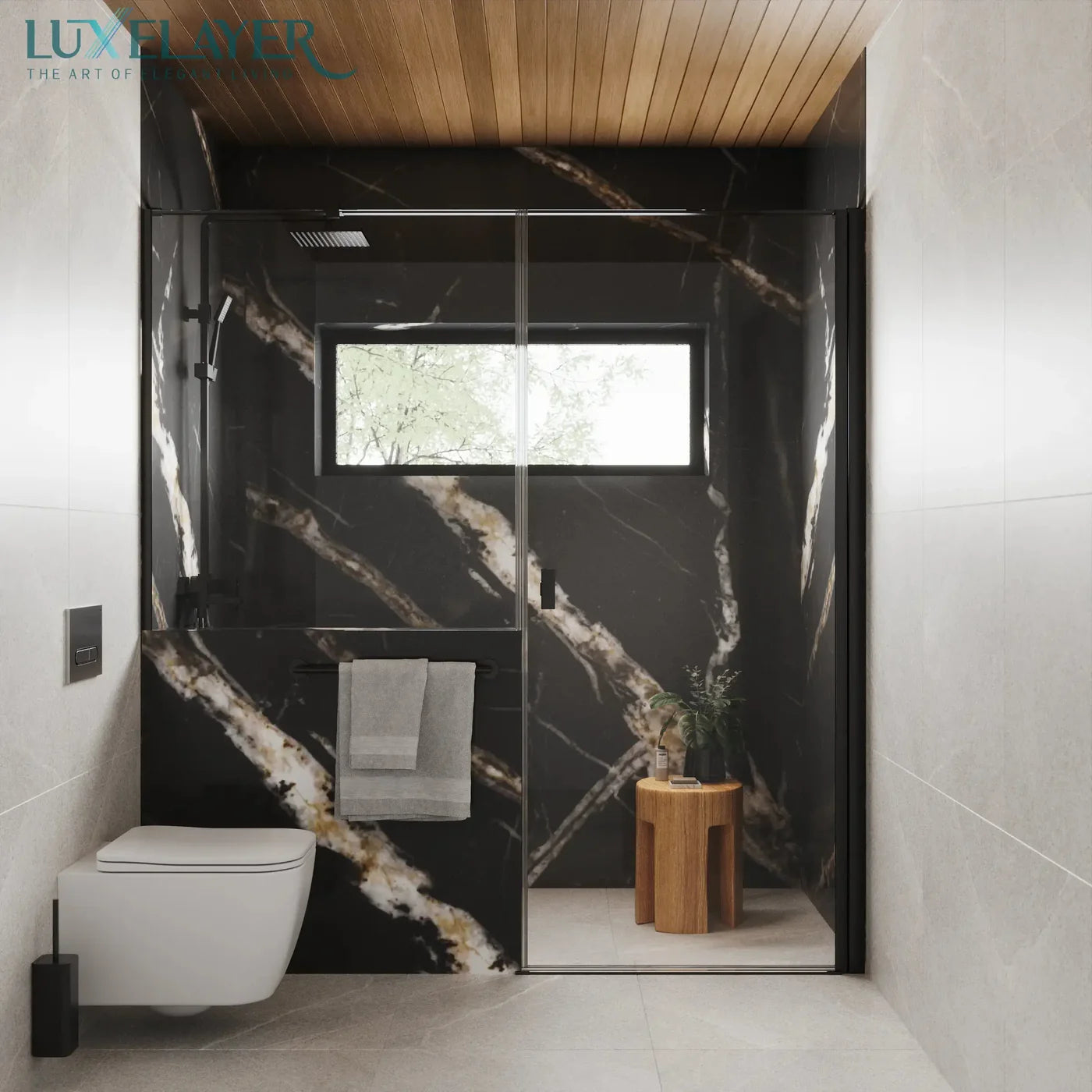 Panel impermeable de lujo metálico sin costuras