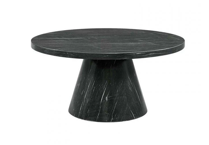 Mesa de centro redonda Bellini de 91 cm - Gris