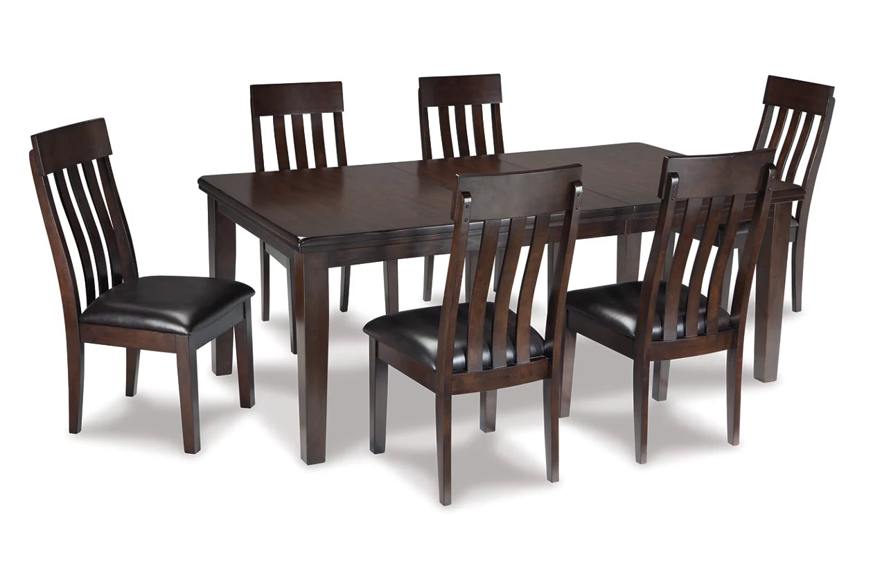 Haddigan Dark Brown Extendable Dining Set