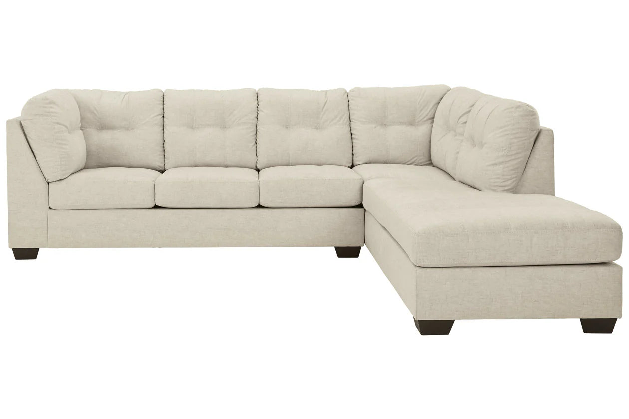Falkirk Parchment 2-Piece Chaise Sectional RAF