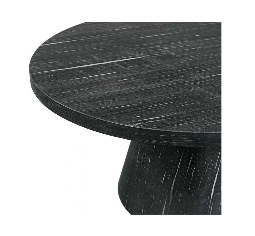 Mesa de centro redonda Bellini de 91 cm - Gris