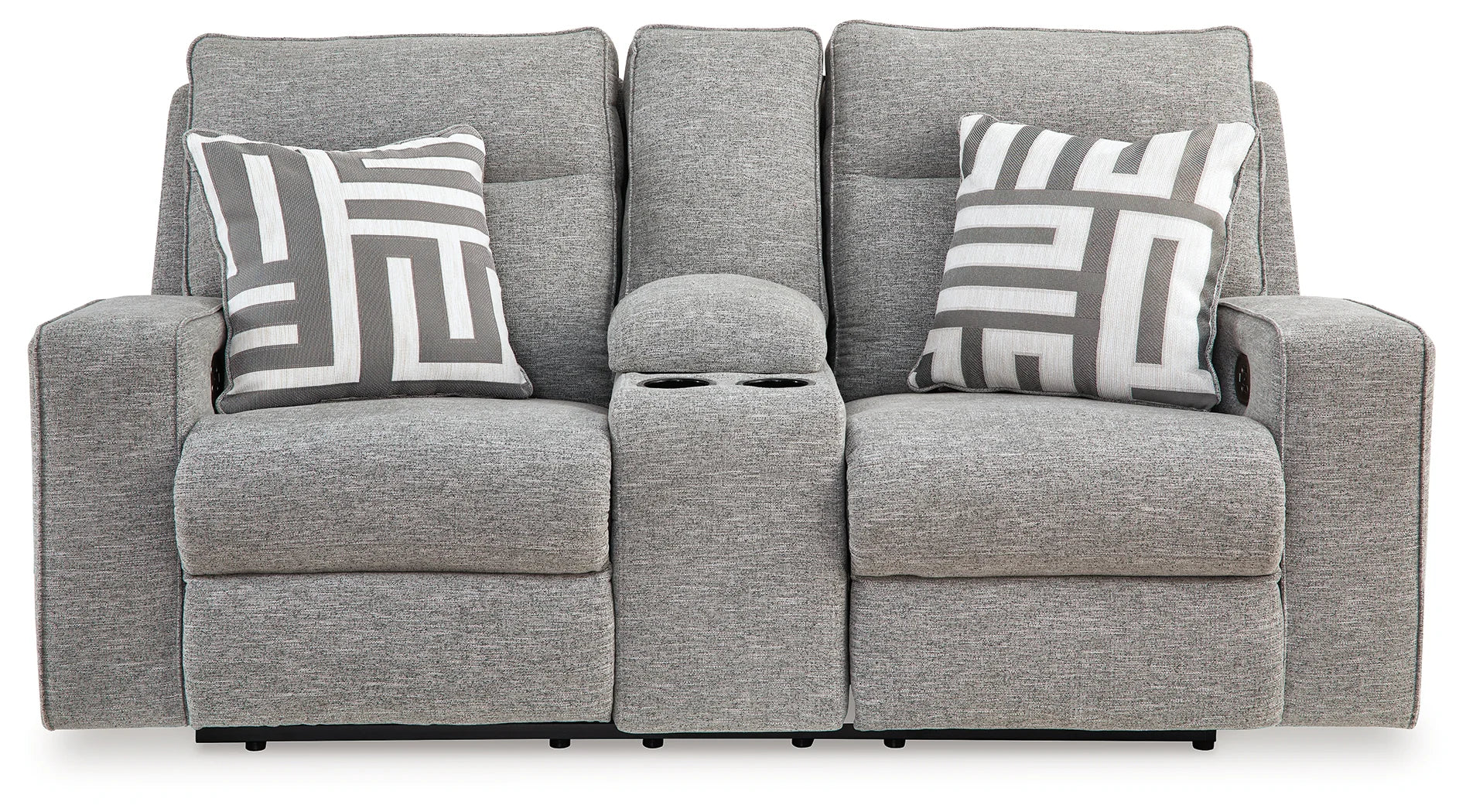 Biscoe Pewter 3-Pieces Power Reclining Living Room Set