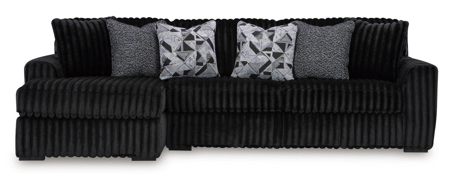 Sofá seccional de dos piezas con chaise longue Midnight-Madness