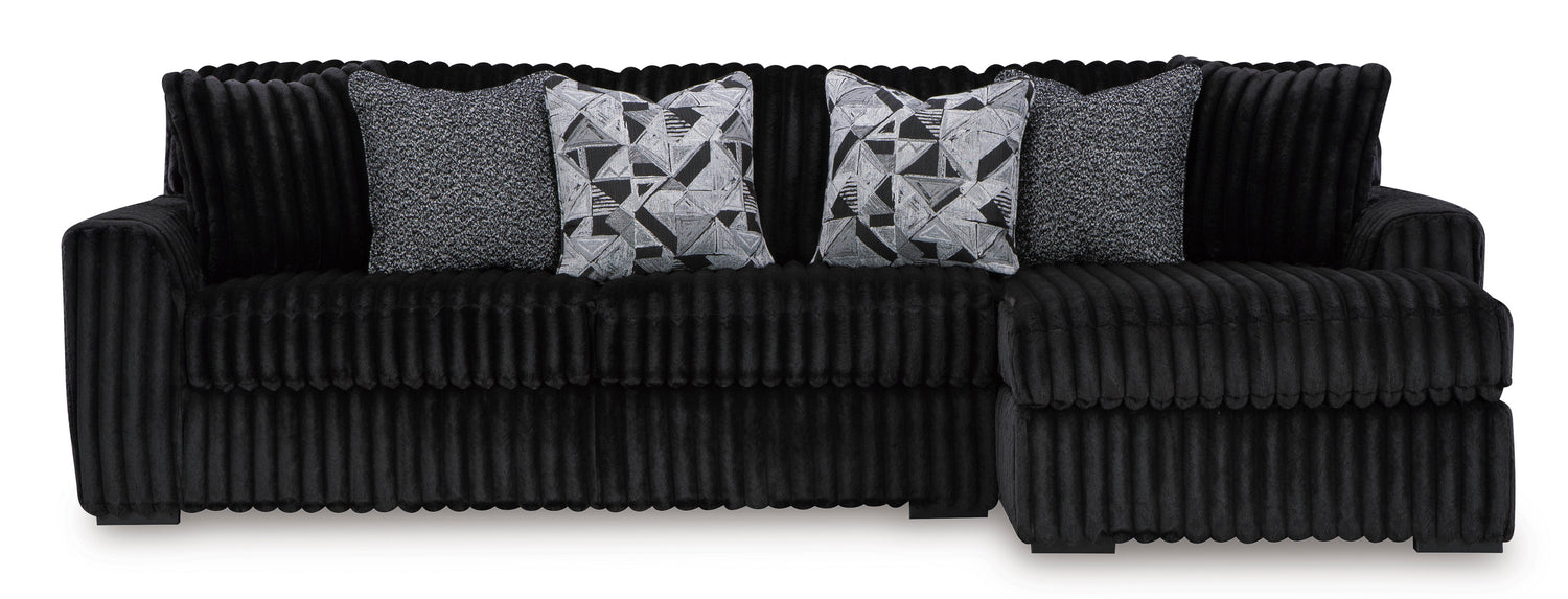 Sofá seccional de dos piezas con chaise longue Midnight-Madness
