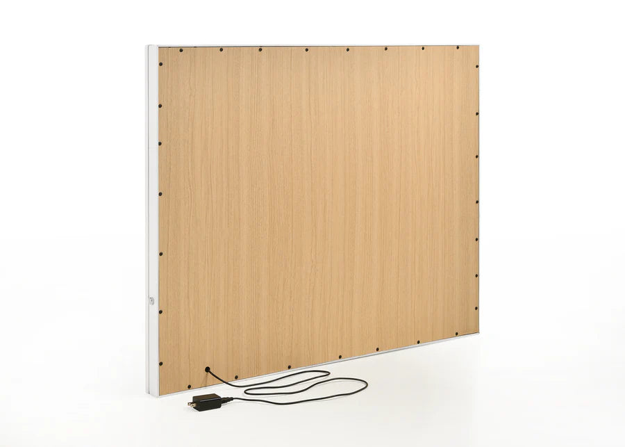 Juego de tocador Avery White con espejo iluminado