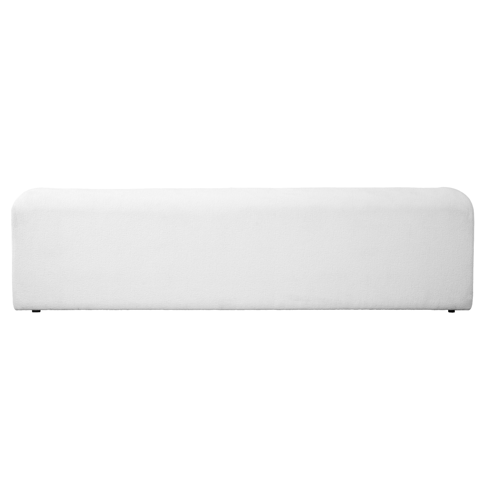Sherpa Upholstered Wide Seat Sofa