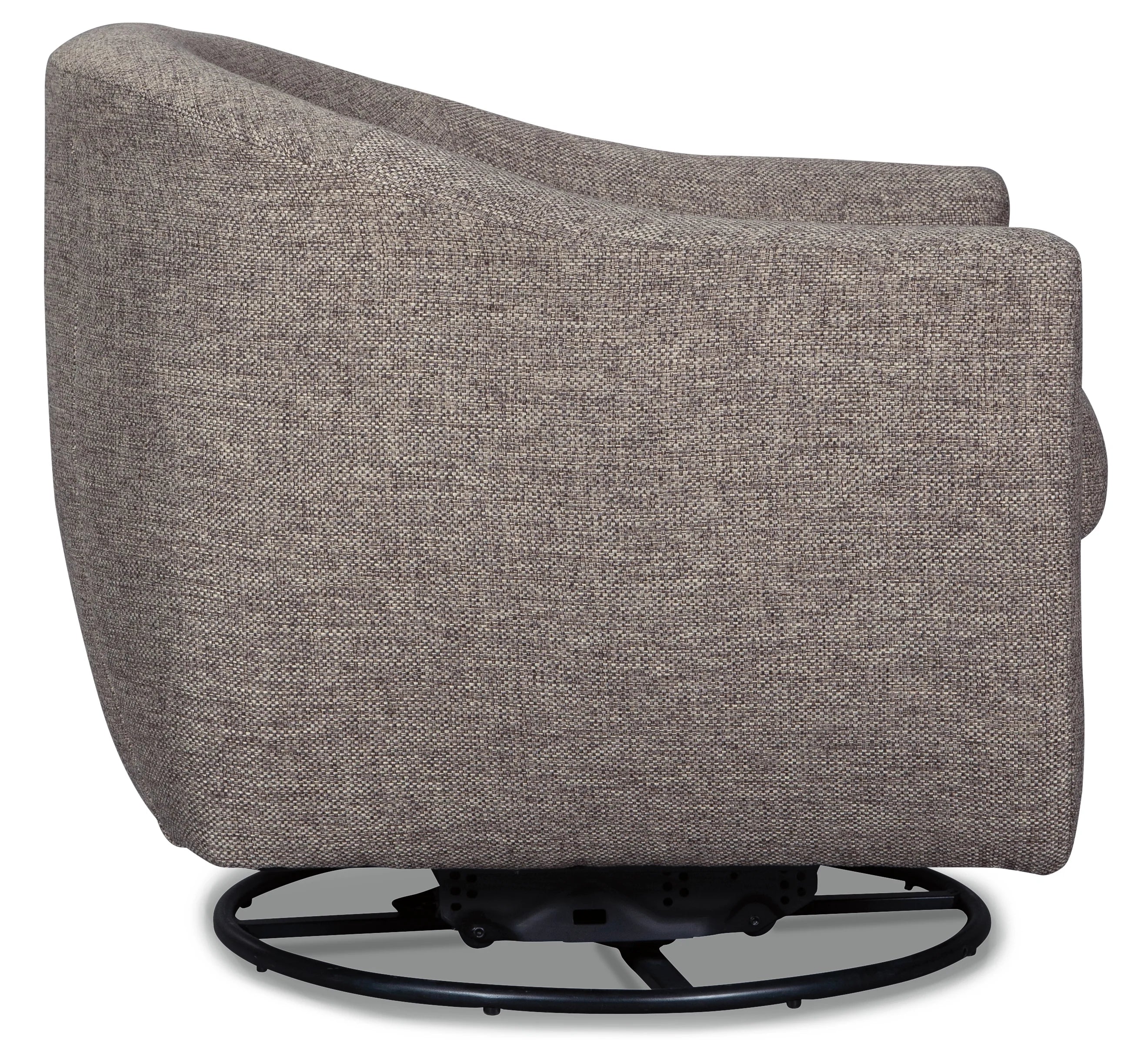 Upshur Taupe Swivel Accent Chair