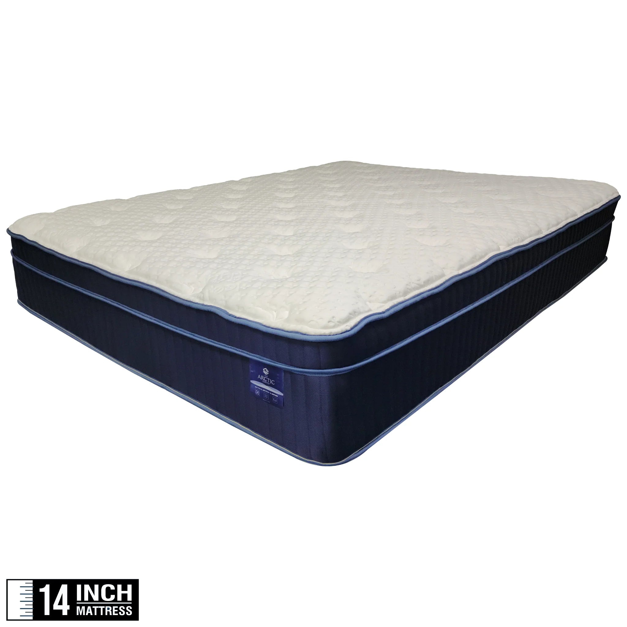 Arctic Luxury EuroTop Mattress A3 – 14" Cooling, Gel Foam w/ 10-year warranty