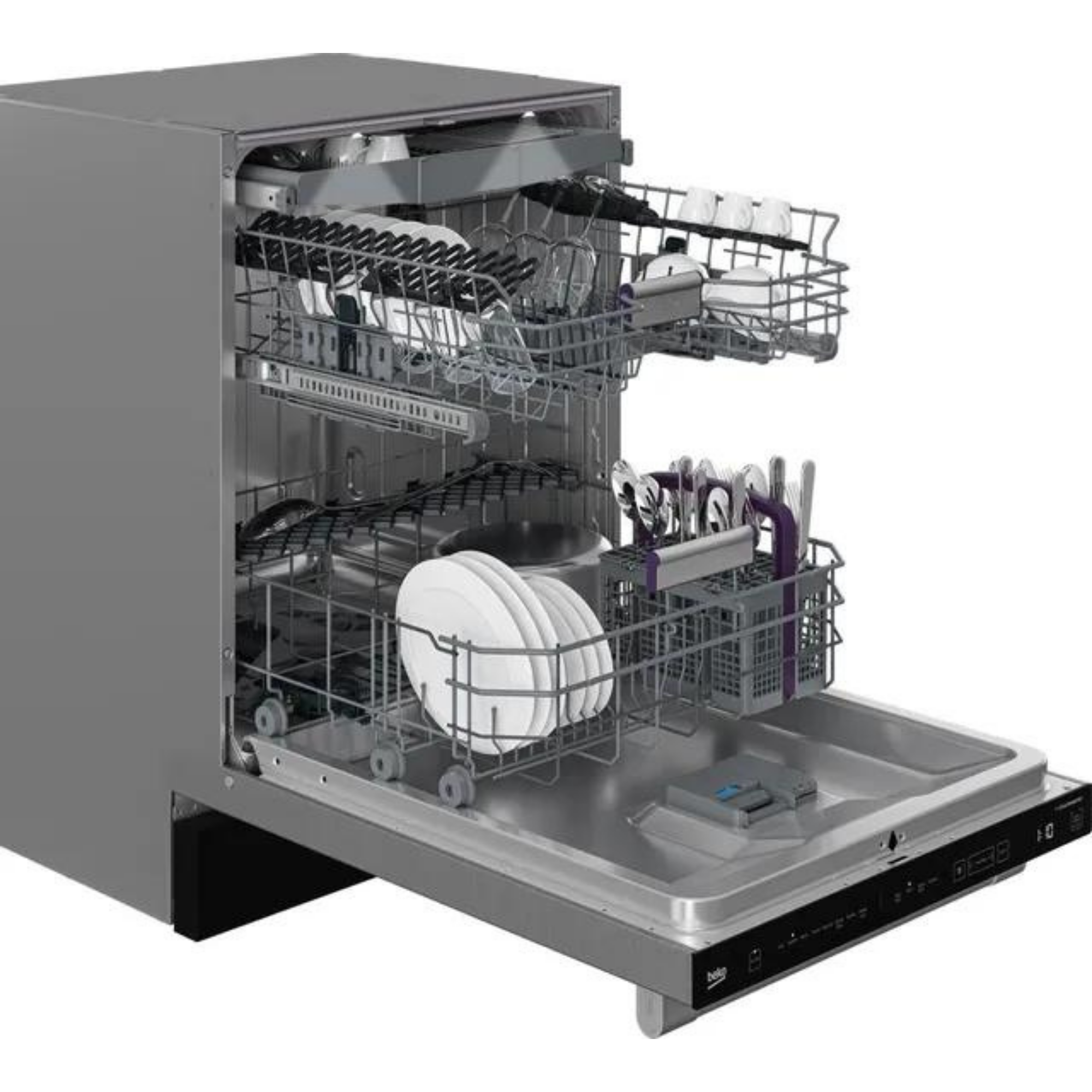 Beko 24" Fingerprint Free Stainless Steel Built In Dishwasher