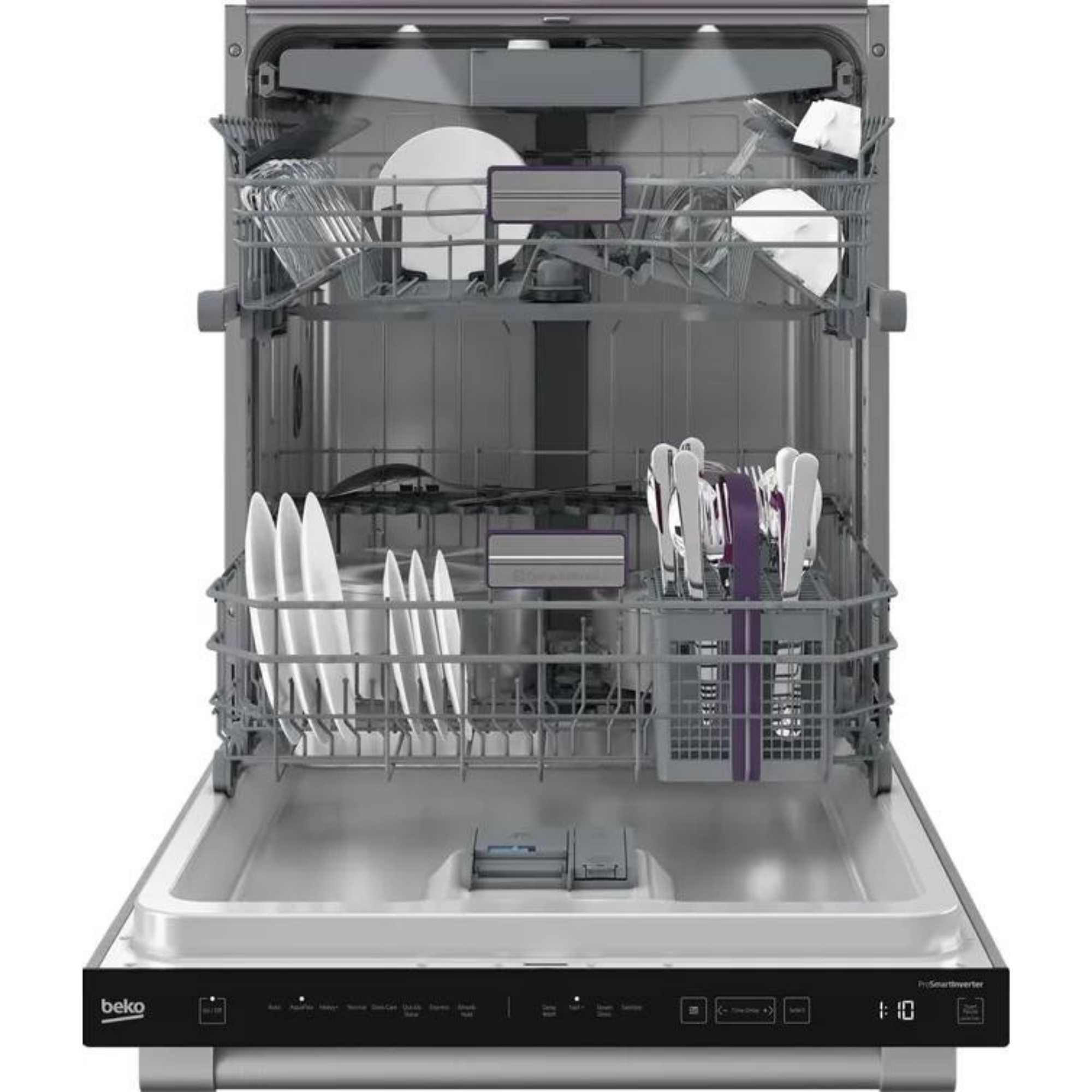 Beko 24" Fingerprint Free Stainless Steel Built In Dishwasher