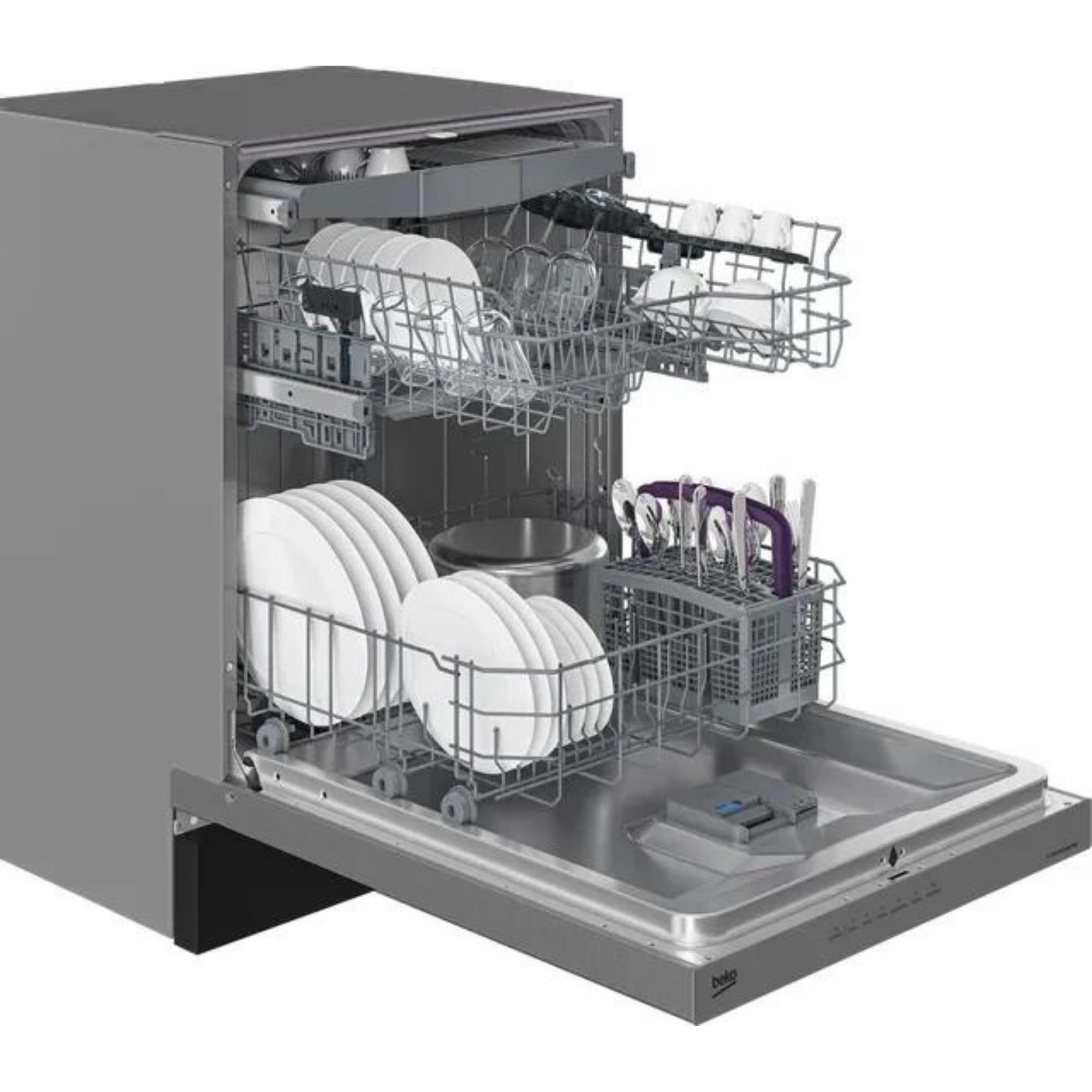 Beko 24" Fingerprint Free Stainless Steel Built In Dishwasher