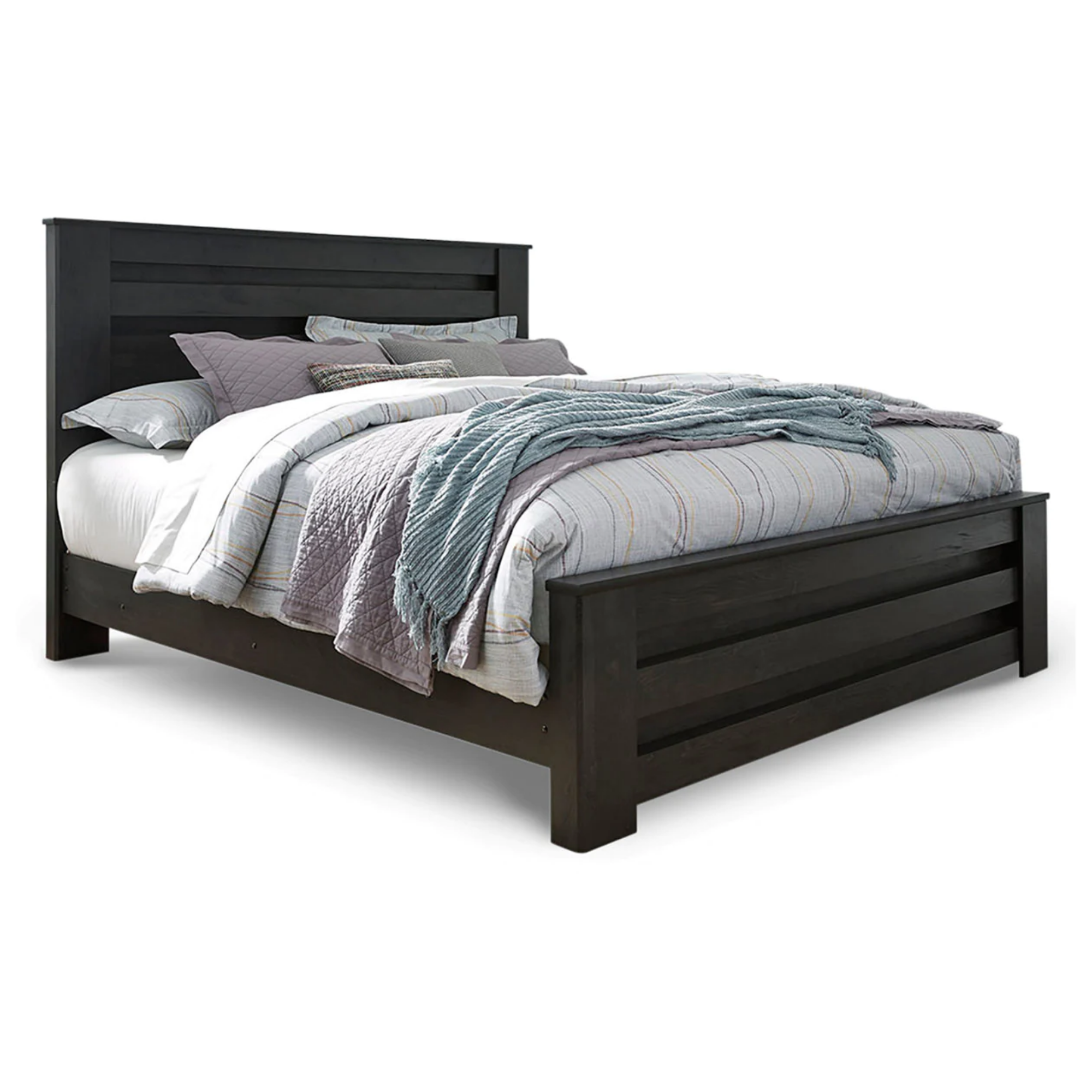Brinxton Charcoal King Panel Bed