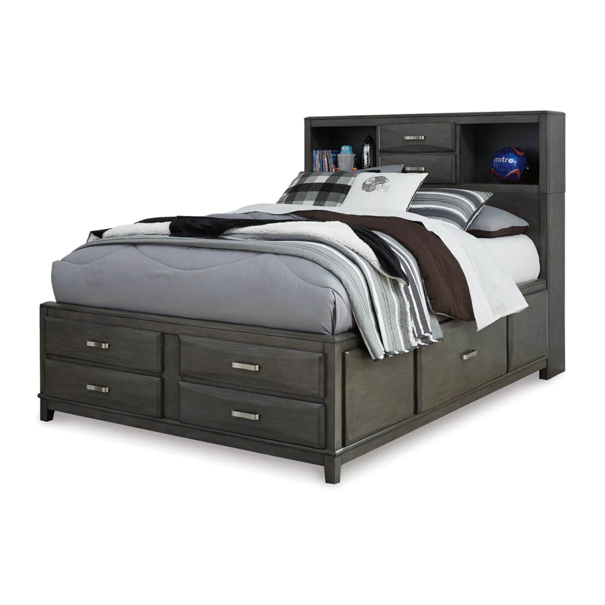 Caitbrook Storage Bed with 7 Drawers