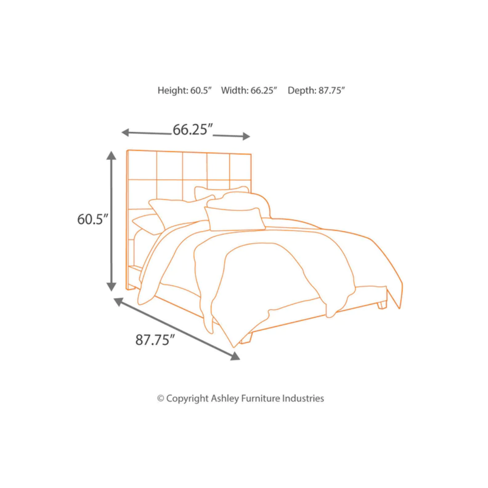 Dolante Gray Queen Upholstered Bed