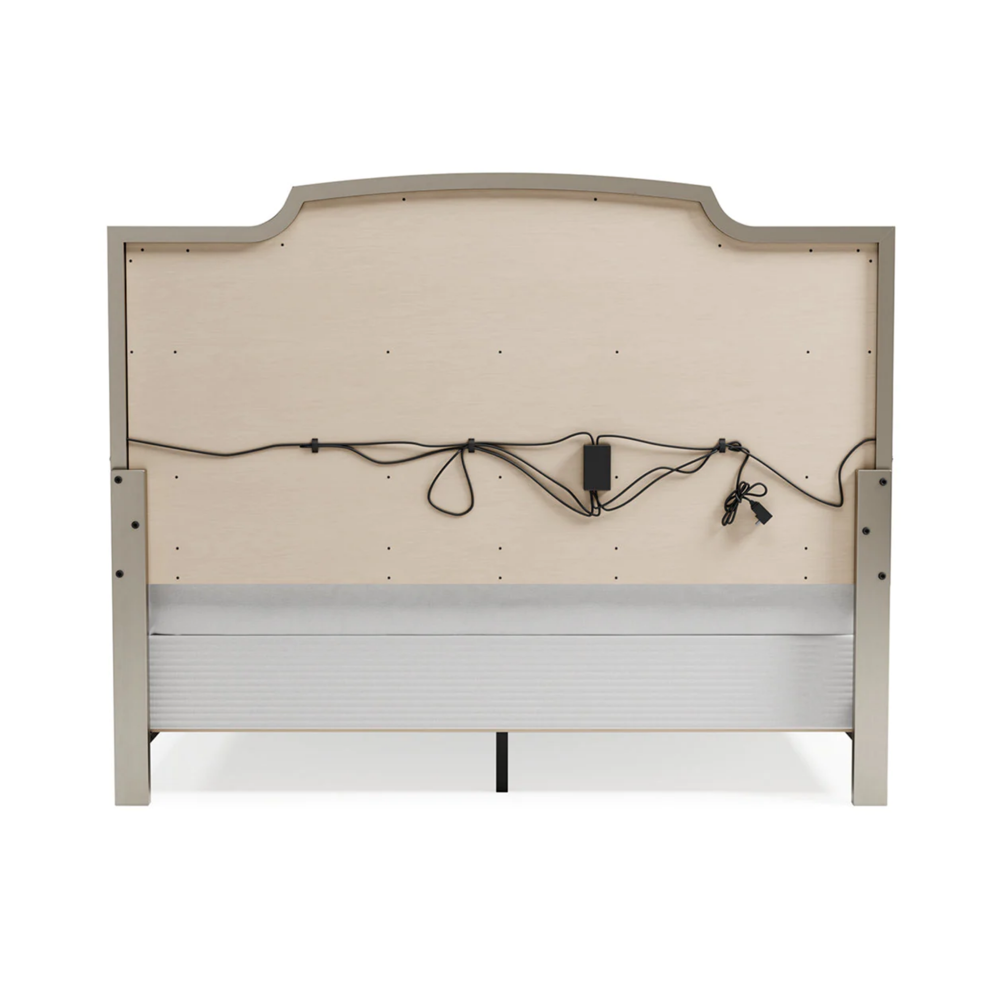 Chevanna Platinum King Upholstered Panel Bed