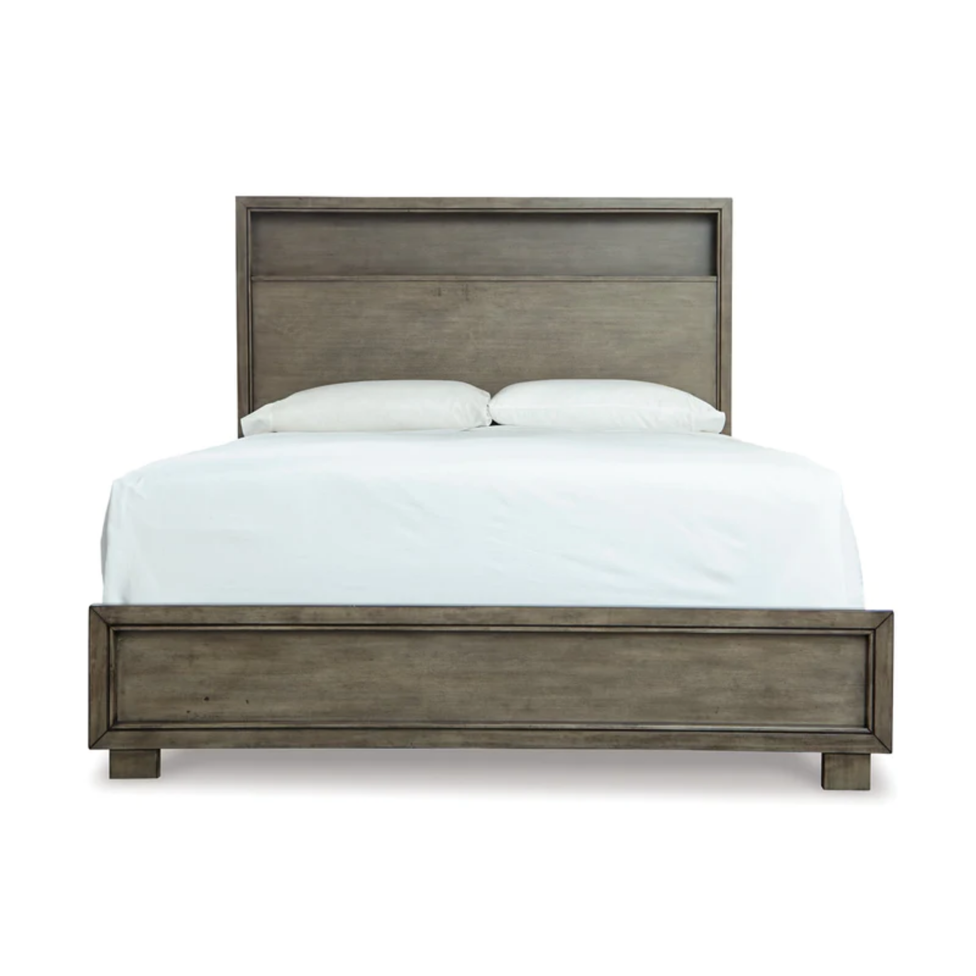 Arnett Gray King Bookcase Bed
