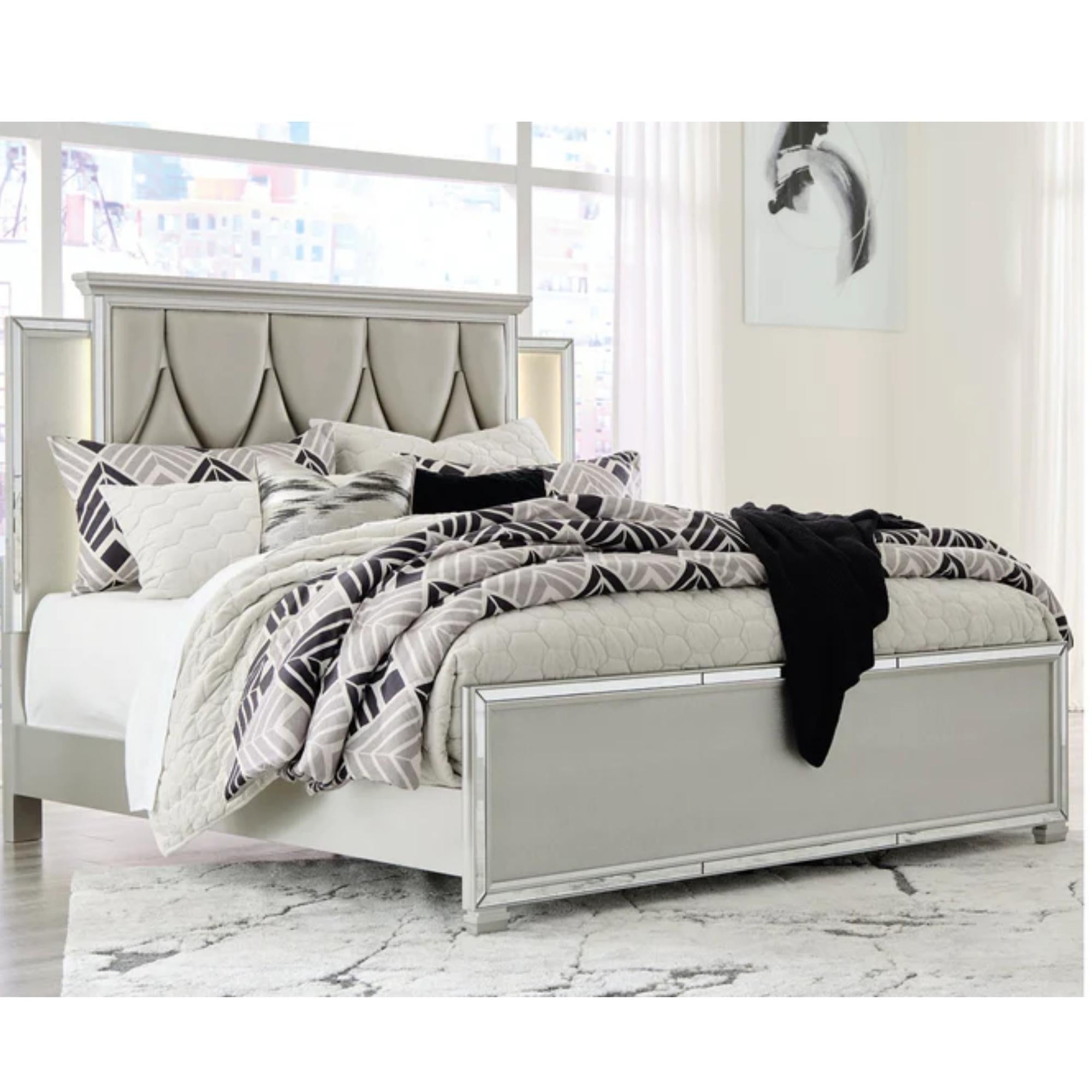 Lindenfield Silver King Panel Bed
