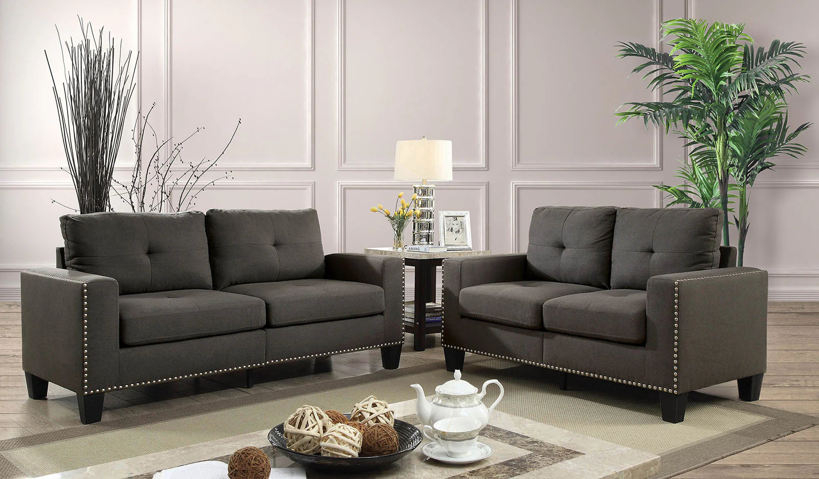 Atwell Modern Gray Sofa