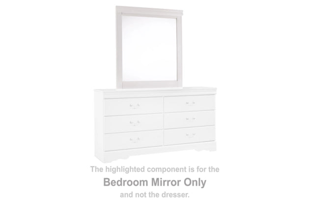 Anarasia White Bedroom Mirror (Mirror Only)