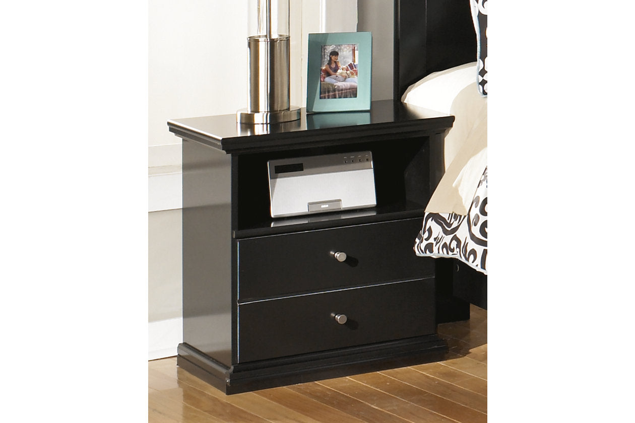 Maribel Black Nightstand