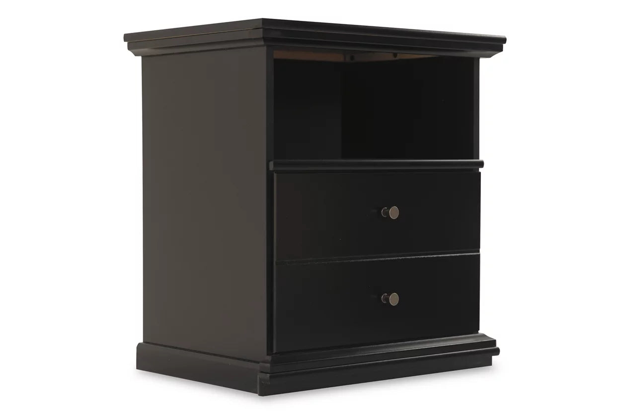 Maribel Black Nightstand