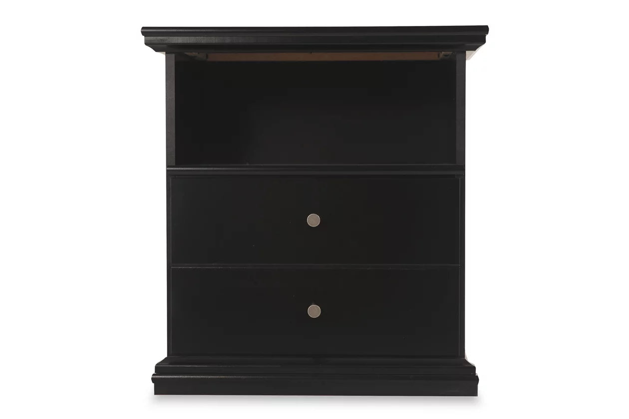 Maribel Black Nightstand