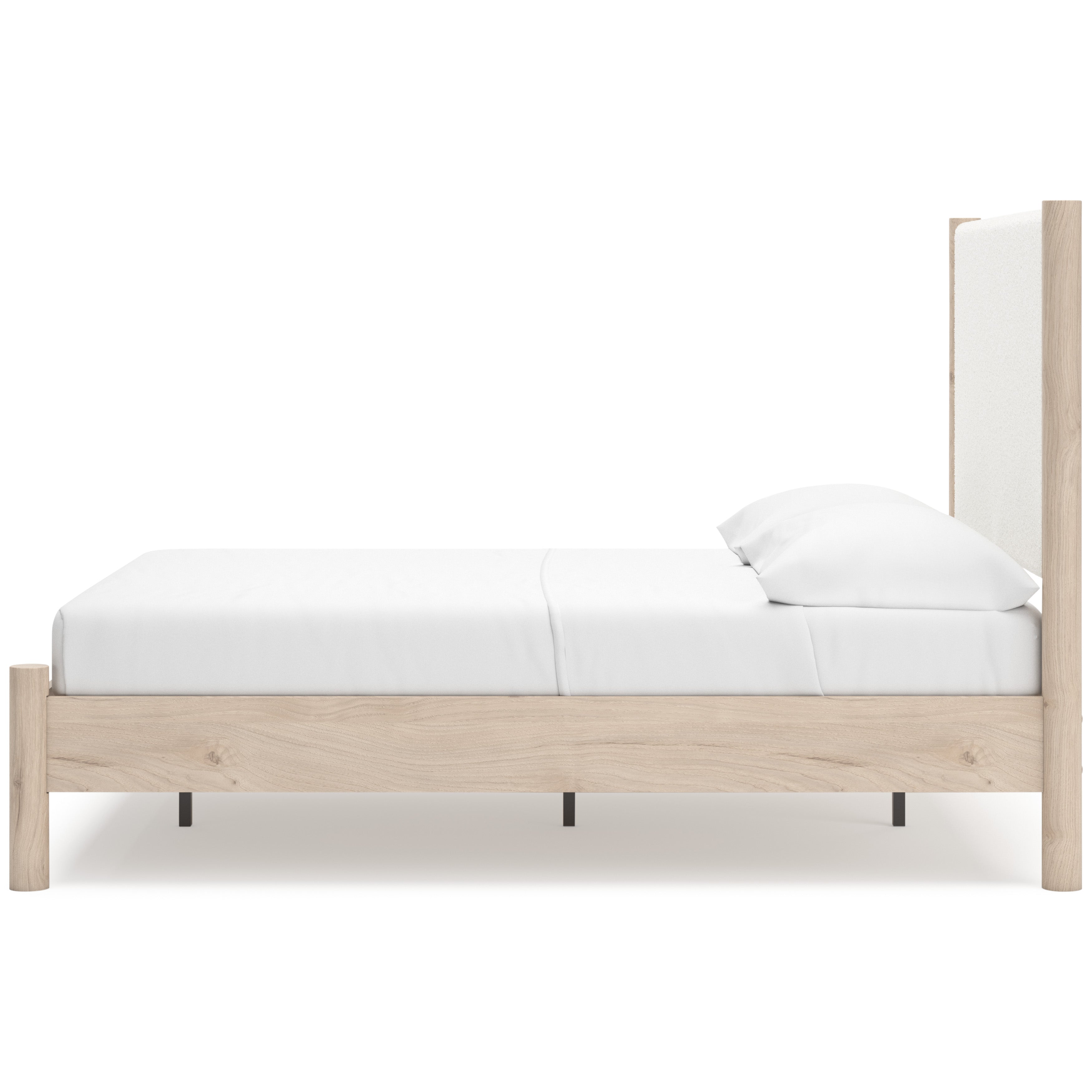 Cadmori Two-tone Queen Upholstered Platform Bed